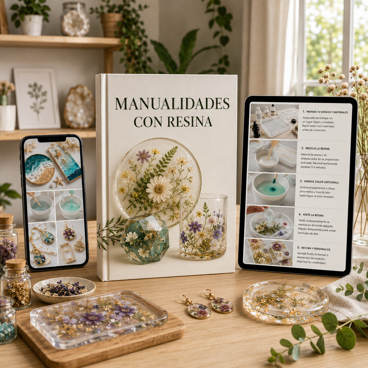 Resina Manualidades +4 BONOS DE REGALO🎁